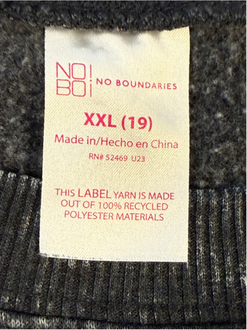 No Boundaries Free Spirit Skull Yin Yang Acid Wash Sweatshirt XXL - Picture 7 of 7